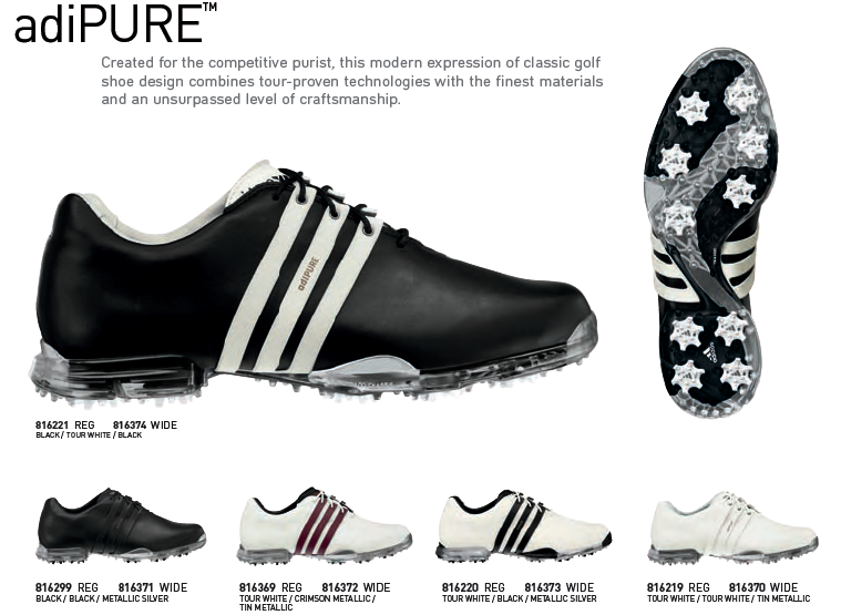 Adidas AdiPure Golf Shoes 2010 | Internet Golf Professional