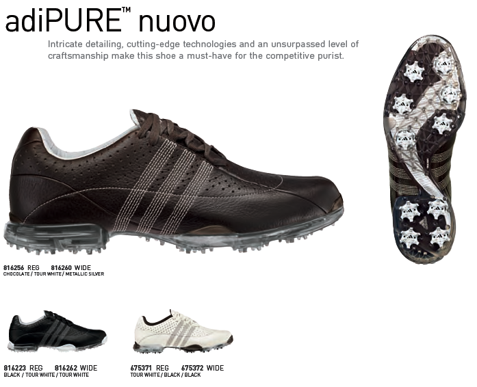 Adidas adiPure Nuovo Golf Shoes 2010 | Internet Golf Professional